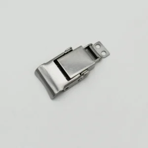 A 122-0 metal toggle latch with a rectangular clasp and two mounting holes, shown on a white background.