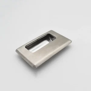 A 161-0 rectangular stainless steel flush pull handle displayed on a white background.