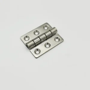 The 80-0 metallic door hinge, featuring six screw holes, is displayed on a plain white background.