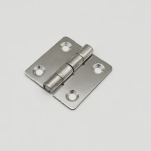 A stainless steel butt hinge, model 98-0, featuring four screw holes on each leaf, displayed against a plain white background.