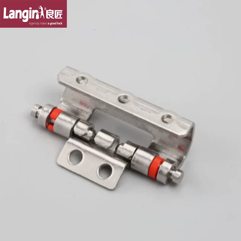 Product Data: The CL201-1（不锈钢红卡） is a carbon steel hinge that includes red accents and a logo located in the top left corner.