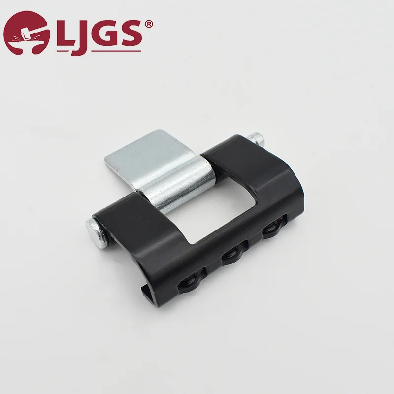 The CL201-3 (3) is a sleek black and silver hinge crafted from stainless steel, featuring a branded logo in the top left corner.