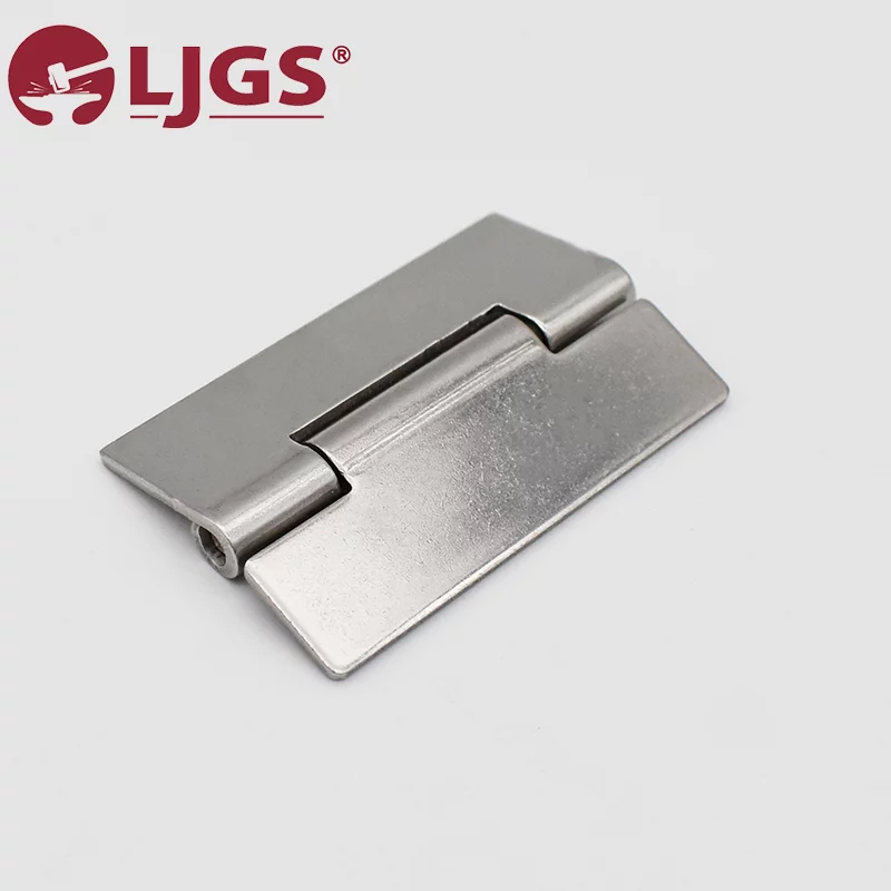 The CL253-4 (2) stainless steel 304 hinge features a cylindrical pivot and rectangular plates set against a plain background. The "LJGS" logo is prominently displayed in the top left corner, highlighting its quality craftsmanship.