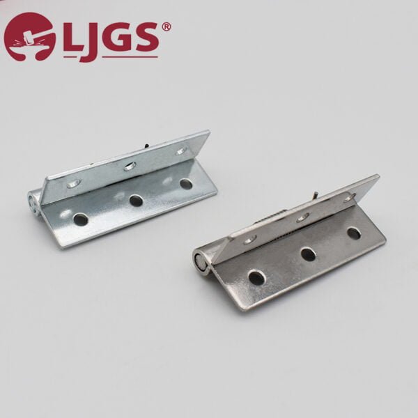 The product, CL253-6 (4), consists of two stainless steel 304 hinges featuring three holes each, set against a white backdrop with the LJGS logo visible in the top left corner.