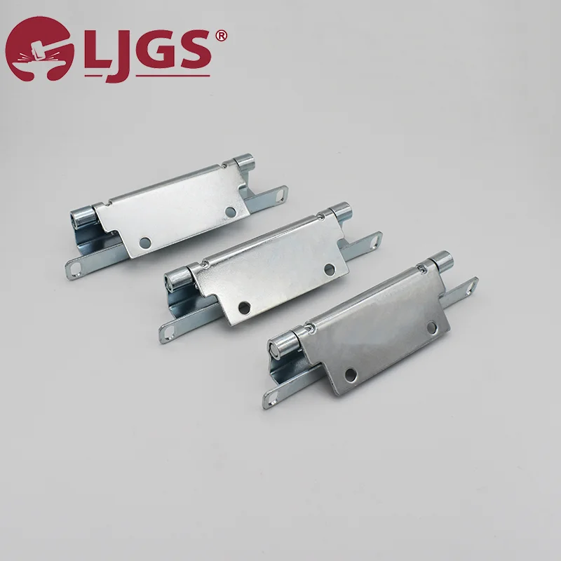 Three CL268 (5) metal door closers featuring a silvery stainless steel finish are arranged in a line on a plain background, with the LJGS logo in the top left corner.