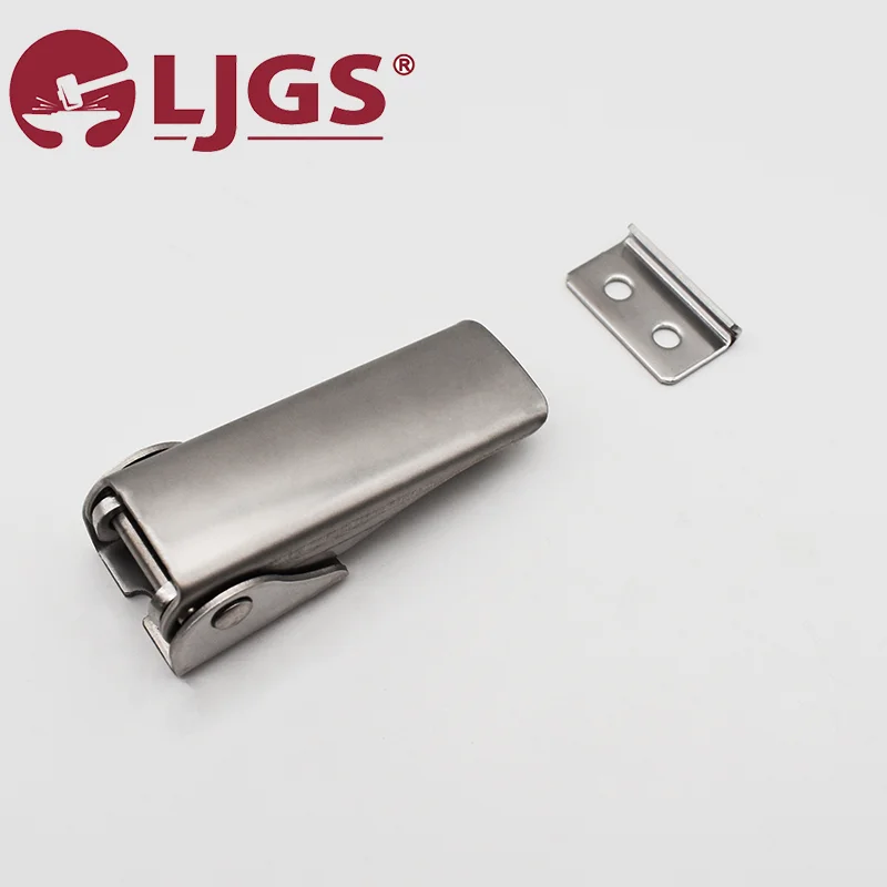 DK602 (9) carbon steel toggle latch featuring a detachable plate, set against a white background. The top left corner displays a red brand logo.