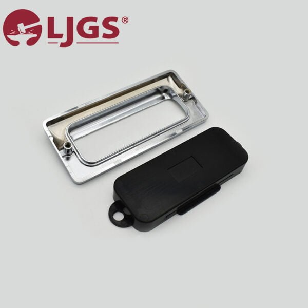 A black plastic casing with an ABS handle and a rectangular metal frame, featuring the "LJGS" logo in the top left corner, identified as product LS122 (5).