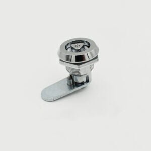 The MS761 (4) cam lock features a sophisticated silver finish, a ridged cylindrical head, and a flat rotating arm, all beautifully displayed against a clean white background.