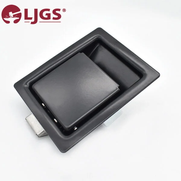 The product, MS866-3-3A (5), is a black recessed handle with a rectangular design, displayed against a white background.