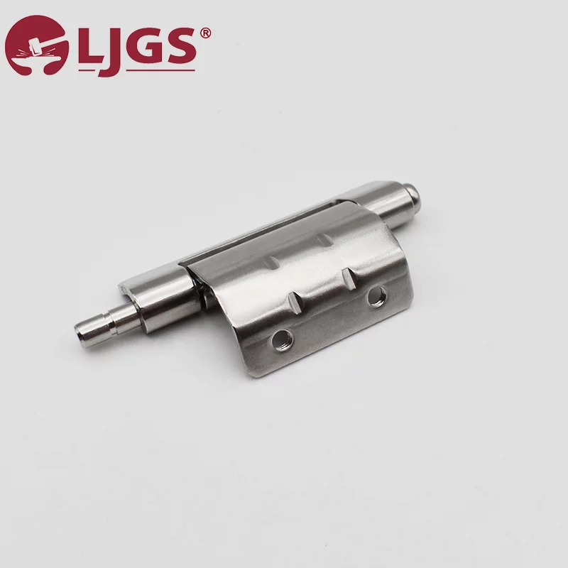 CL248 (10) stainless steel door hinge featuring cylindrical ends and two mounting holes, displayed on a plain white background.