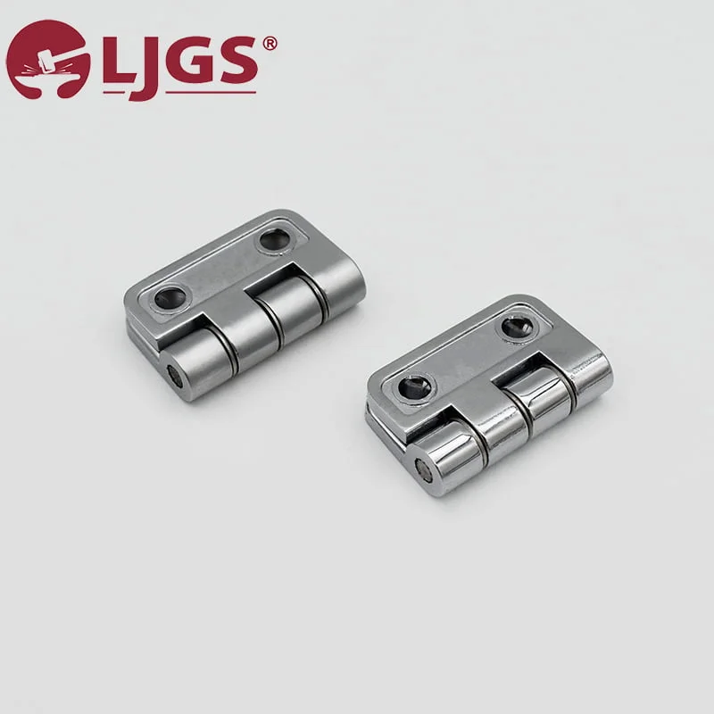 Two CL3030 hinge brackets with rounded edges on a light background. A red "LJGS" logo is in the top left corner.